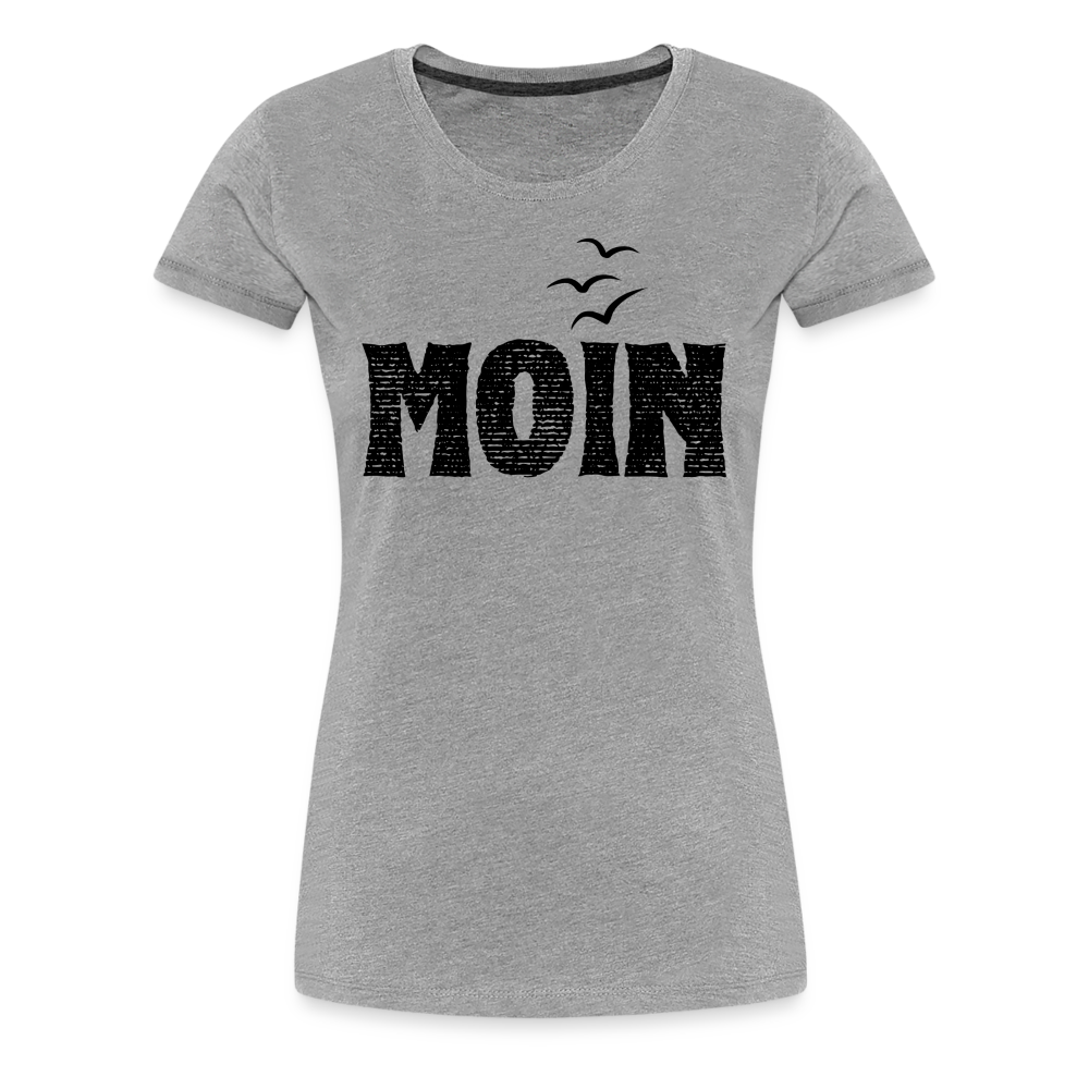 Frauen Premium T-Shirt - Moin (black) - Grau meliert