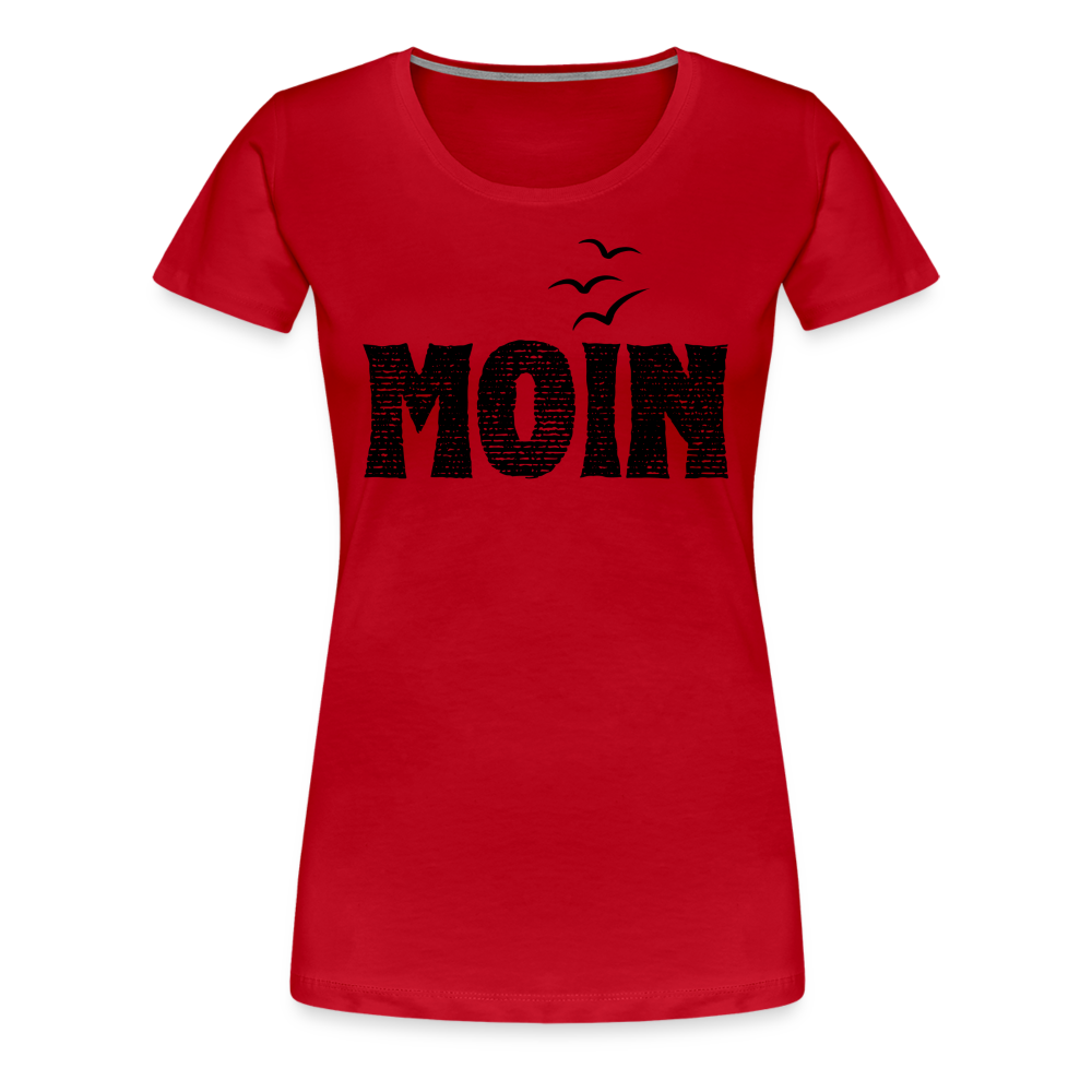 Frauen Premium T-Shirt - Moin (black) - Rot