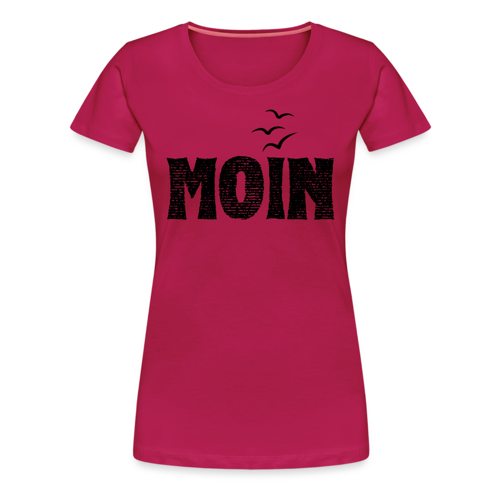 Frauen Premium T-Shirt - Moin (black) - dunkles Pink