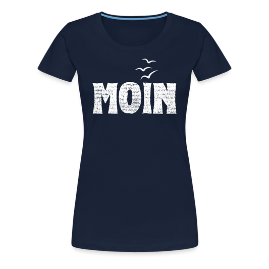 Frauen Premium T-Shirt - Moin (white) - Navy