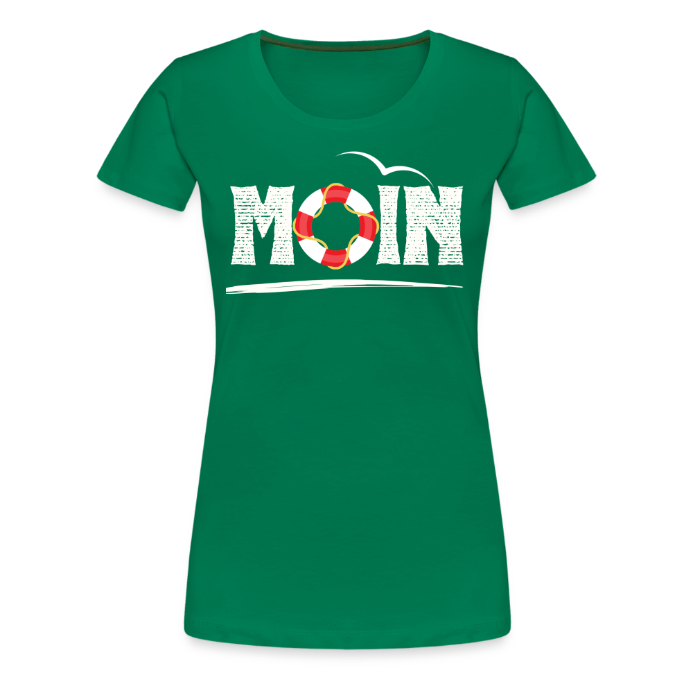 Frauen Premium T-Shirt - Moin Ring (white) - Kelly Green