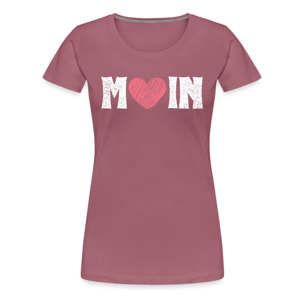 Frauen Premium T-Shirt - Moin Herz (rosé) - Malve