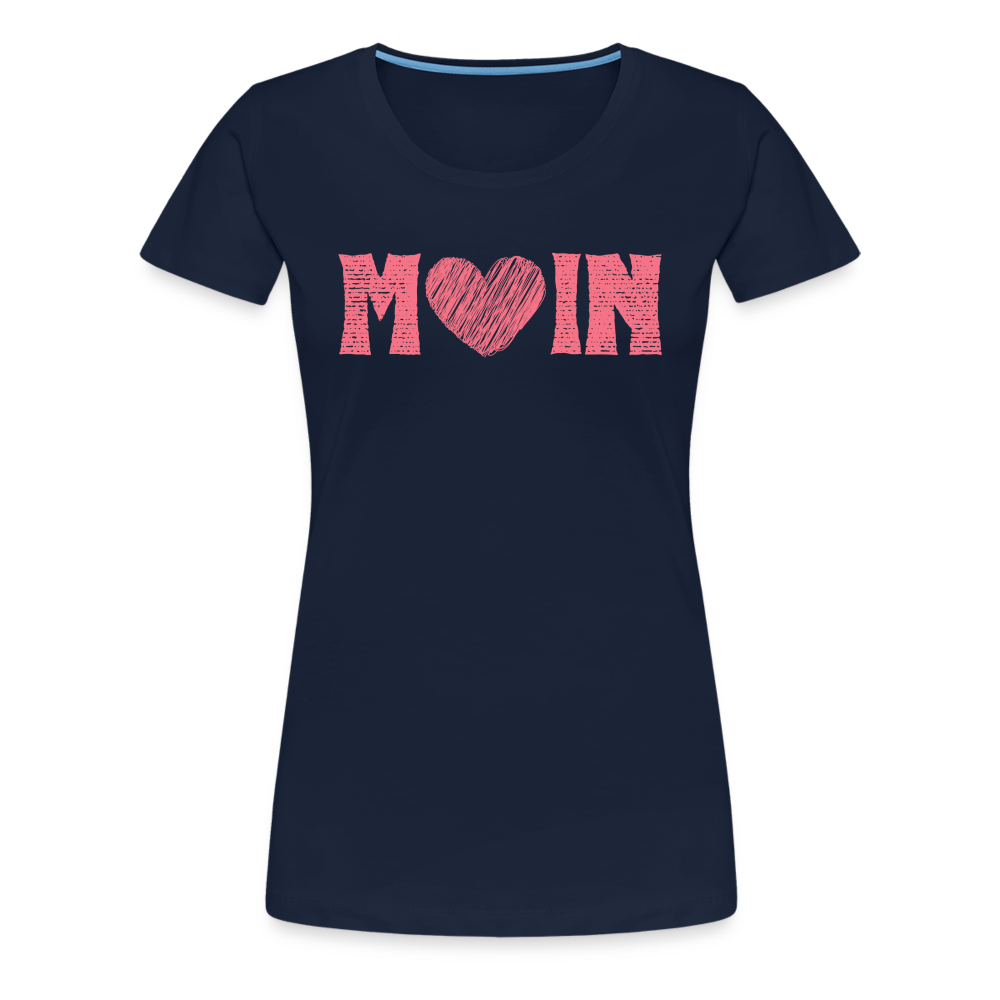 Frauen Premium T-Shirt - Moin (rosé) - Navy