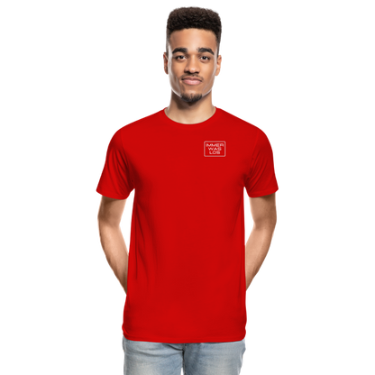 Männer Premium Bio T-Shirt - Promo - Rot