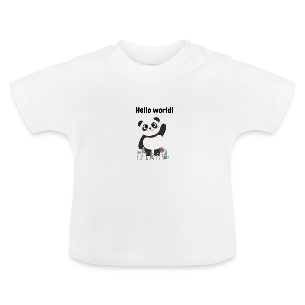 Baby T-Shirt - Hello world - weiß