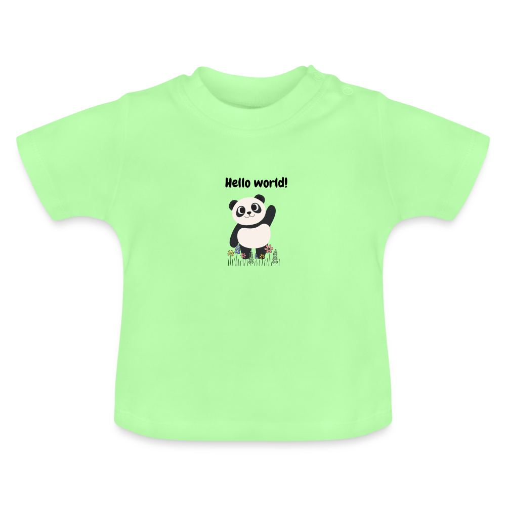 Baby T-Shirt - Hello world - Mintgrün