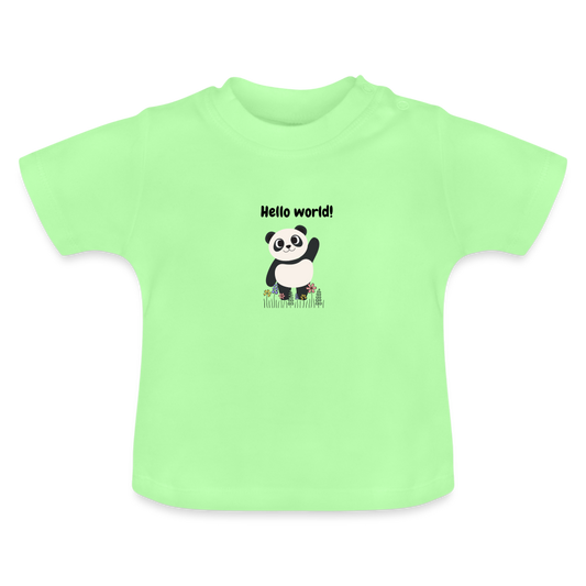 Baby T-Shirt - Hello world - Mintgrün