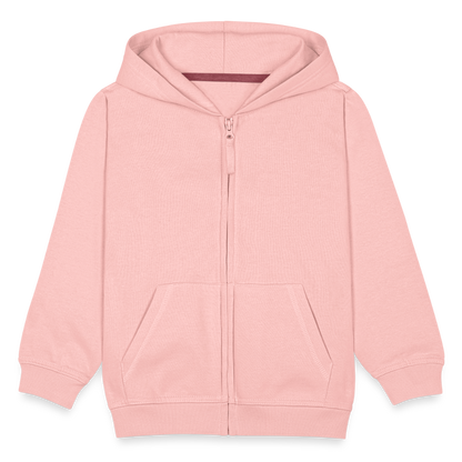 Kinder Premium Kapuzenjacke - Hello world - Kristallrosa