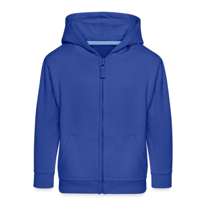 Kinder Premium Kapuzenjacke - Hello world - Royalblau