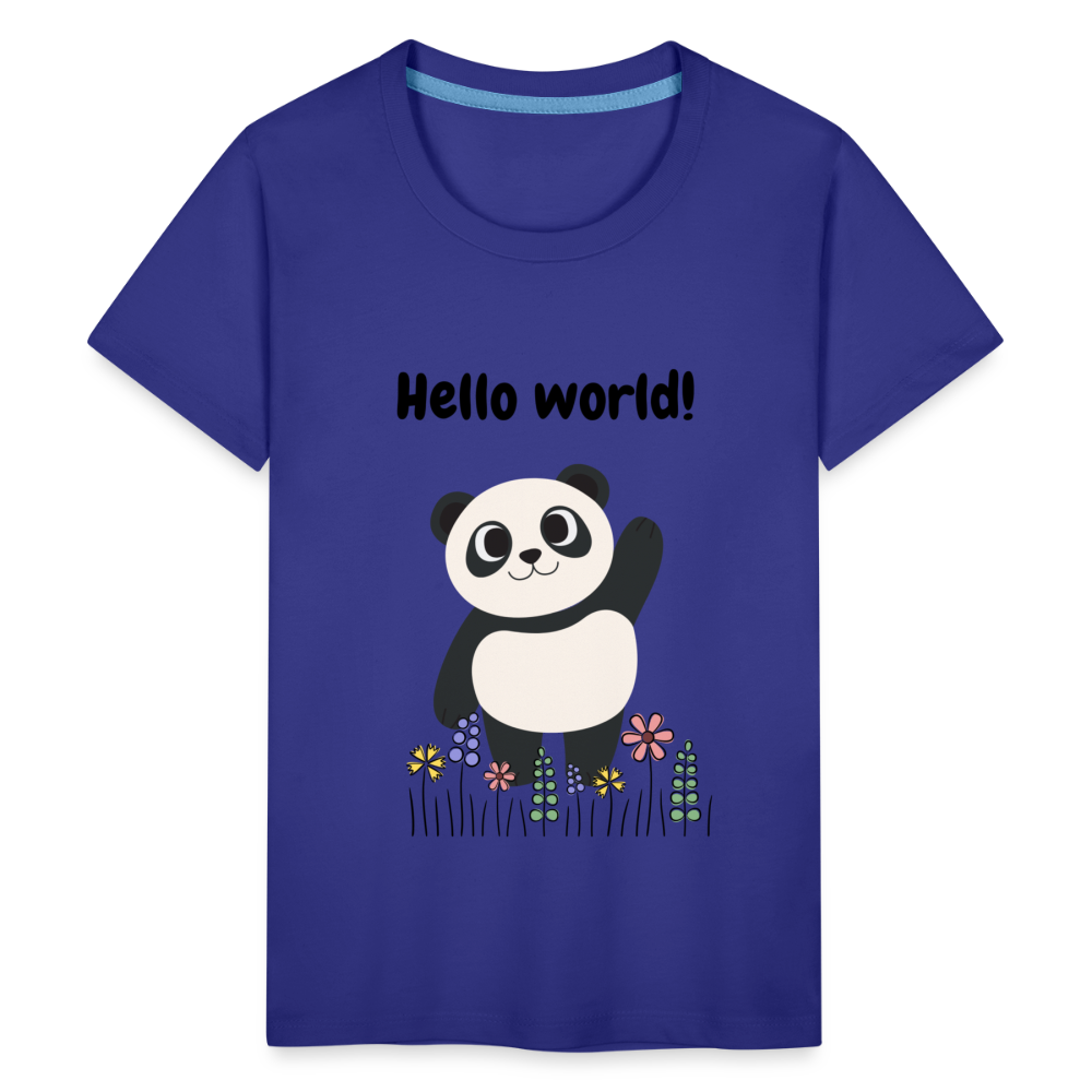 Teenager Premium T-Shirt - Hello world - Königsblau