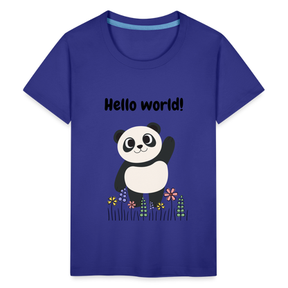 Teenager Premium T-Shirt - Hello world - Königsblau