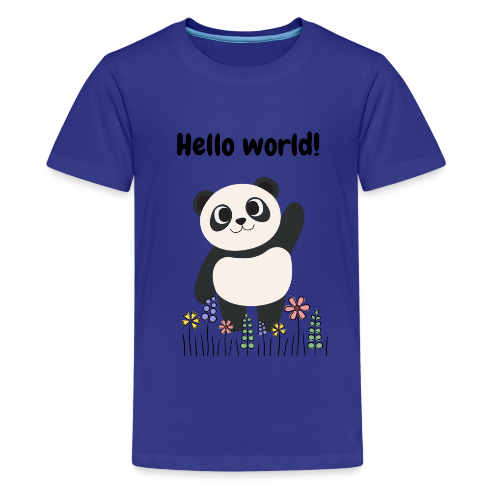 Teenager Premium T-Shirt - Hello world - Königsblau