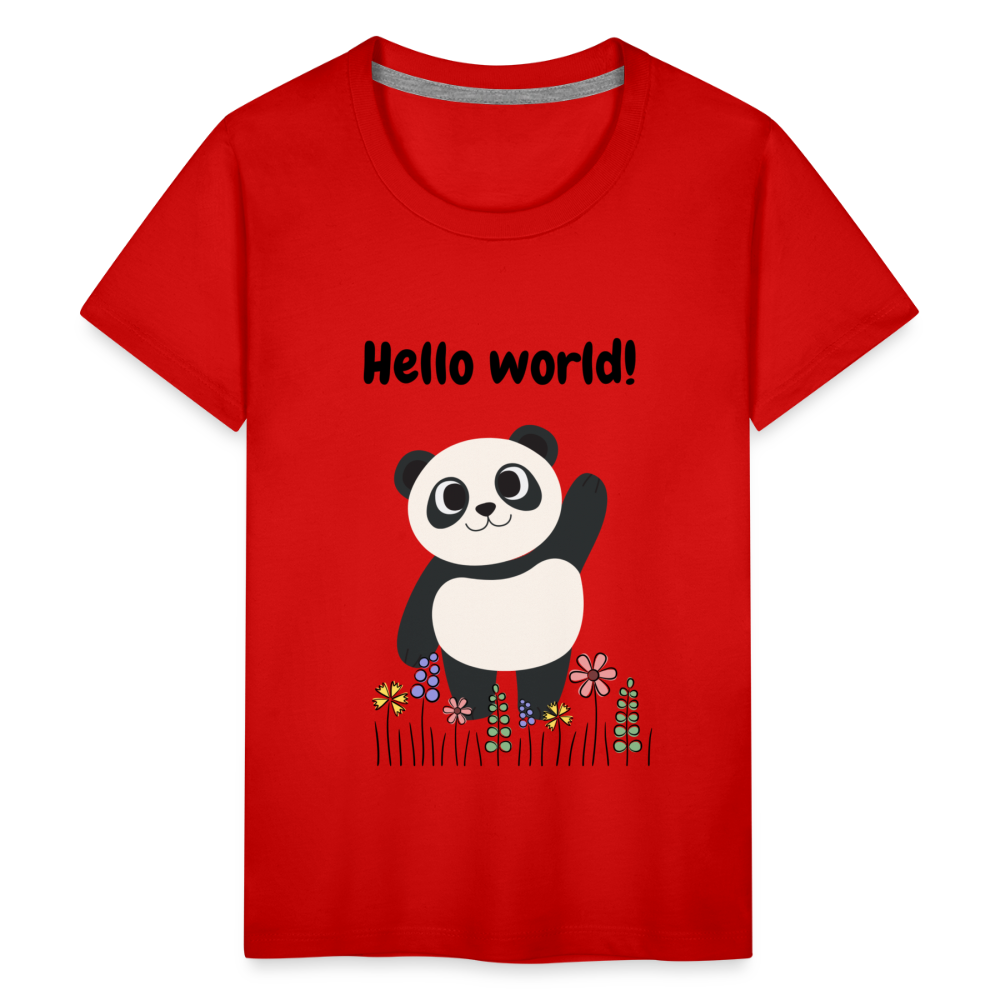 Teenager Premium T-Shirt - Hello world - Rot