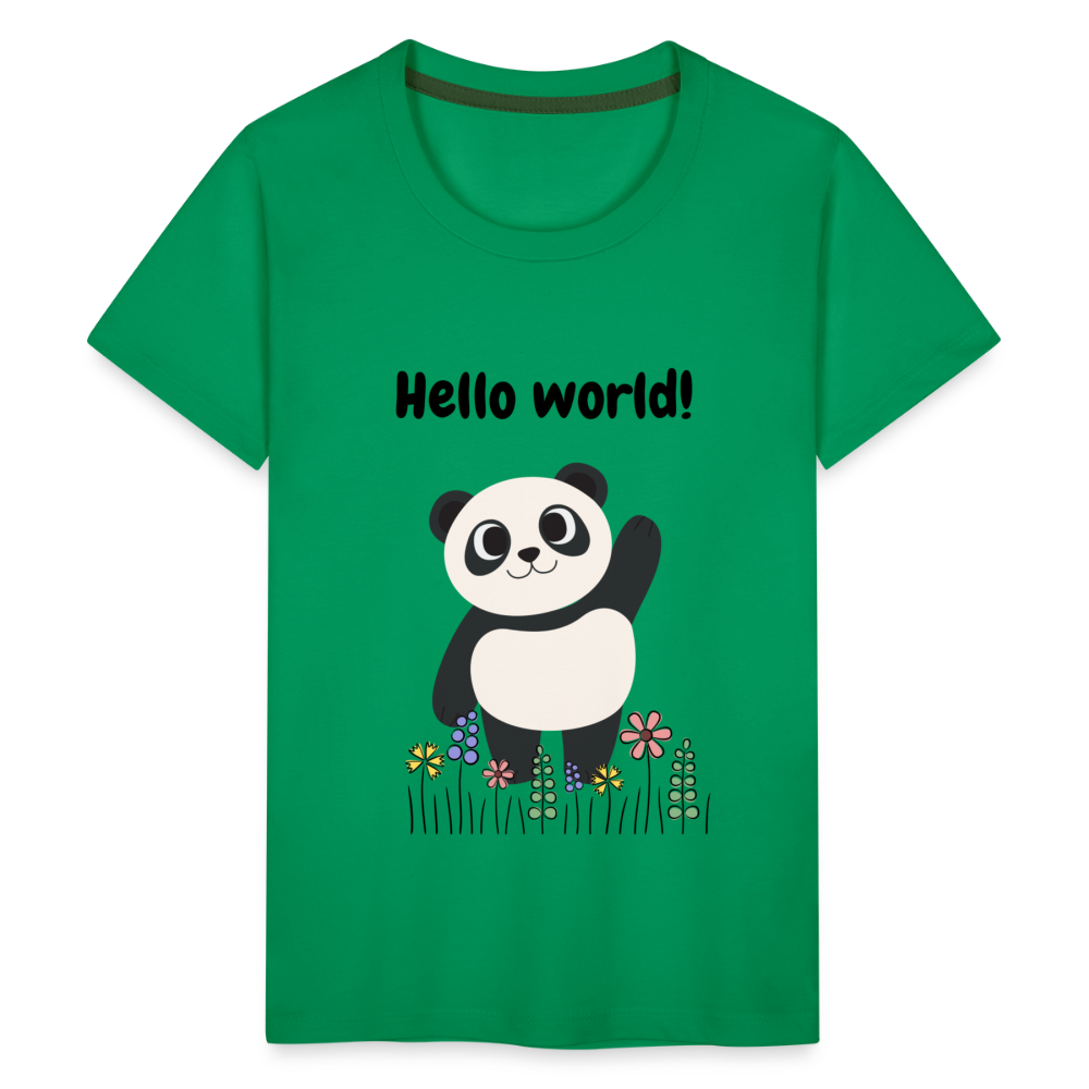 Teenager Premium T-Shirt - Hello world - Kelly Green