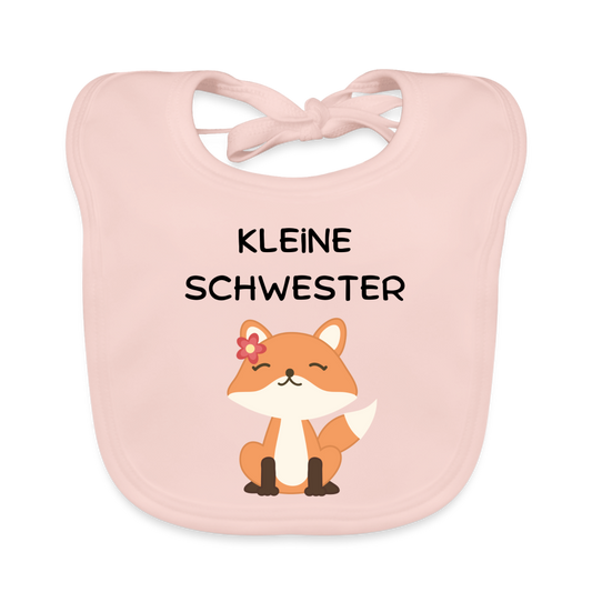 Baby Bio-Lätzchen - Kleine Schwester Fuchs - Rose