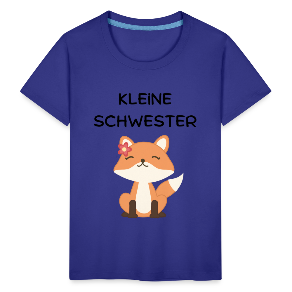 Kinder Premium T-Shirt - Kleine Schwester Fuchs - Königsblau