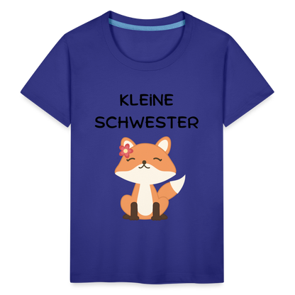 Kinder Premium T-Shirt - Kleine Schwester Fuchs - Königsblau