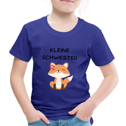 Kinder Premium T-Shirt - Kleine Schwester Fuchs - Königsblau