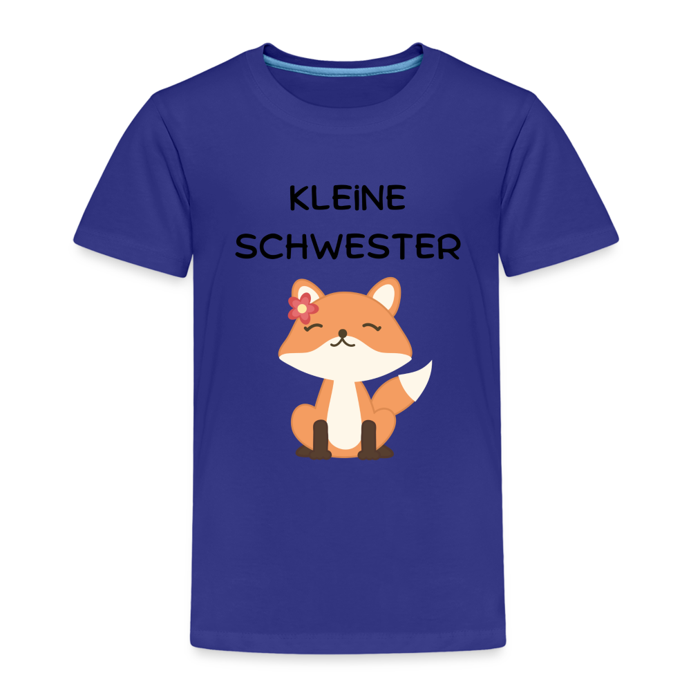 Kinder Premium T-Shirt - Kleine Schwester Fuchs - Königsblau