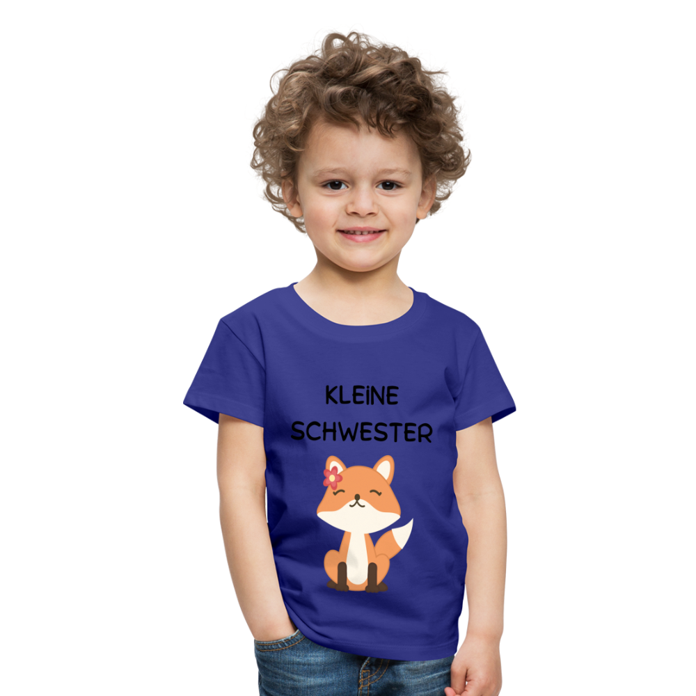 Kinder Premium T-Shirt - Kleine Schwester Fuchs - Königsblau