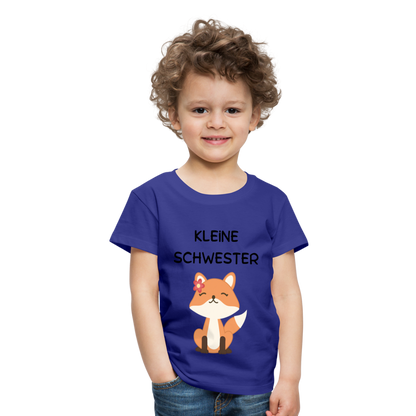 Kinder Premium T-Shirt - Kleine Schwester Fuchs - Königsblau