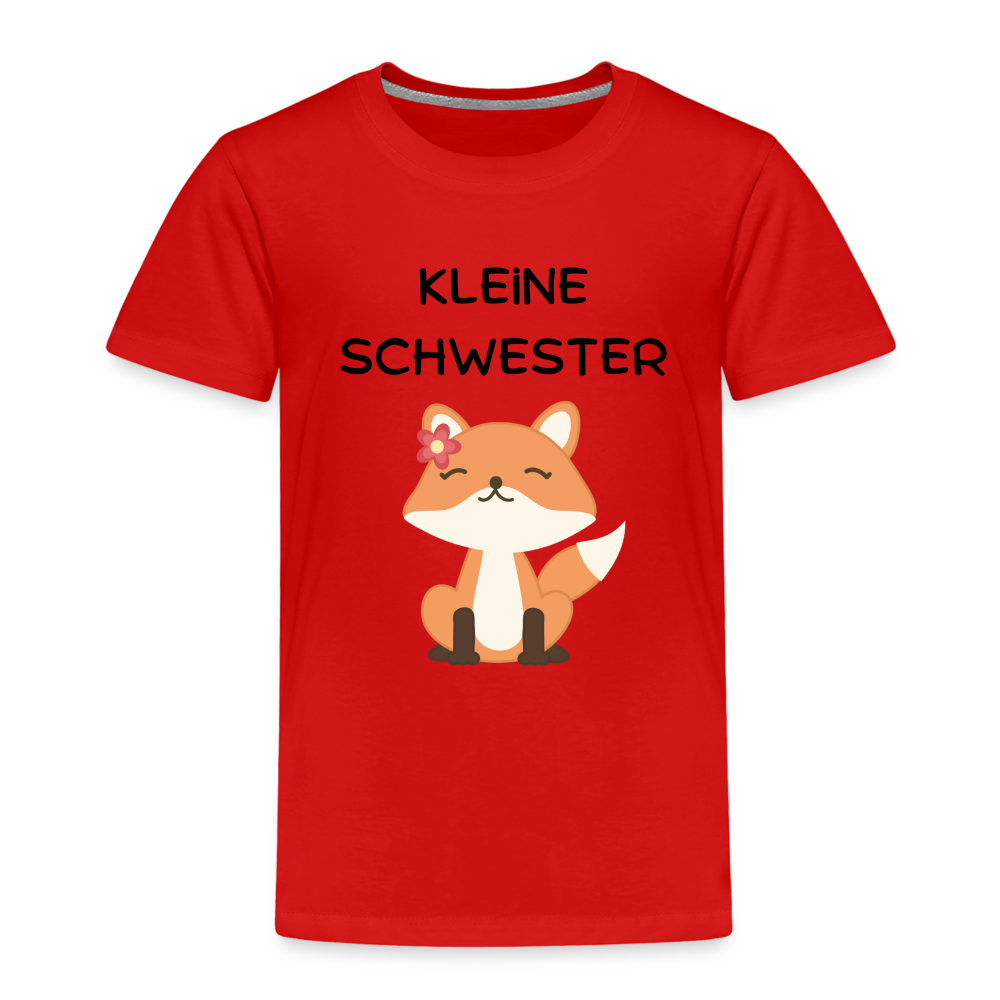 Kinder Premium T-Shirt - Kleine Schwester Fuchs - Rot