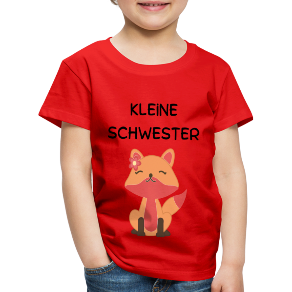 Kinder Premium T-Shirt - Kleine Schwester Fuchs - Rot