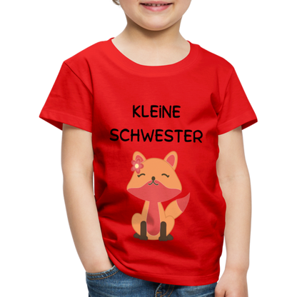 Kinder Premium T-Shirt - Kleine Schwester Fuchs - Rot