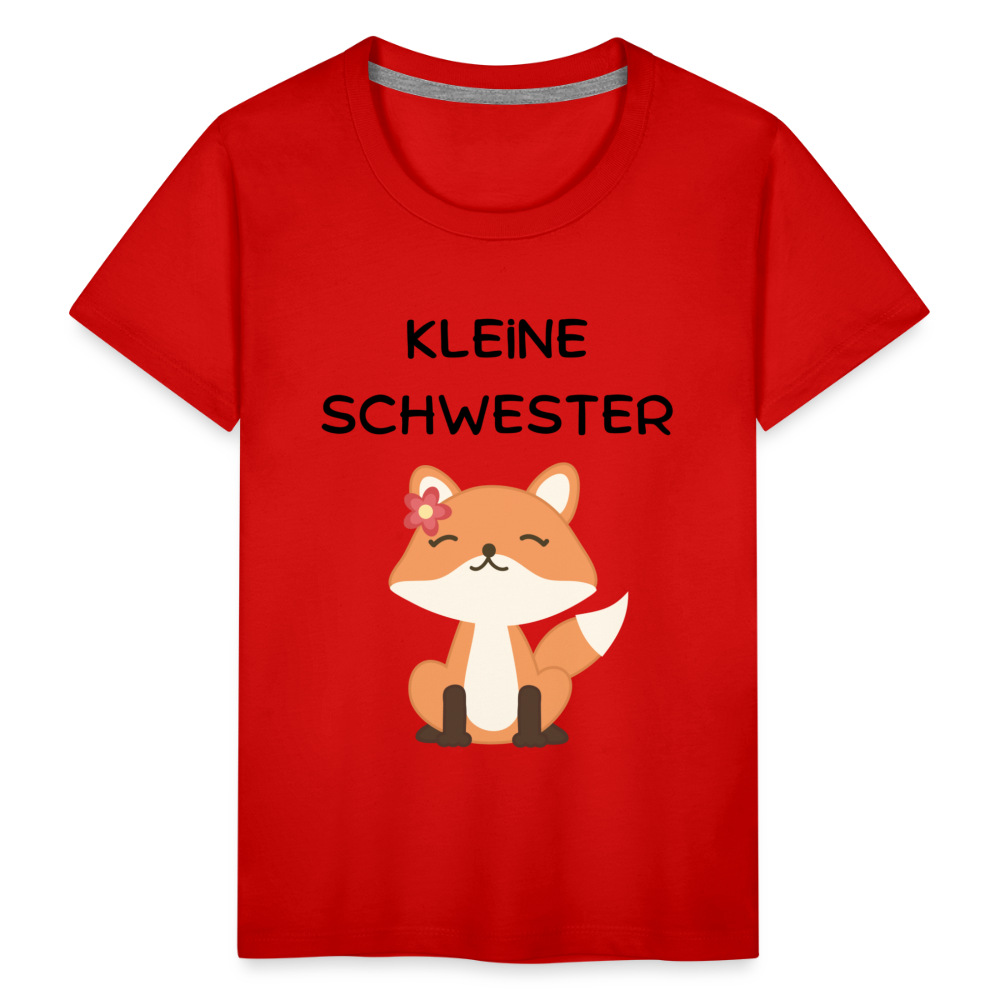 Kinder Premium T-Shirt - Kleine Schwester Fuchs - Rot