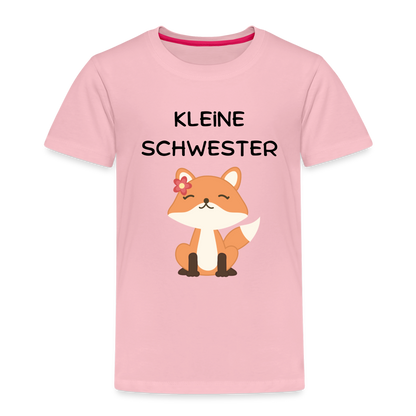 Kinder Premium T-Shirt - Kleine Schwester Fuchs - Hellrosa