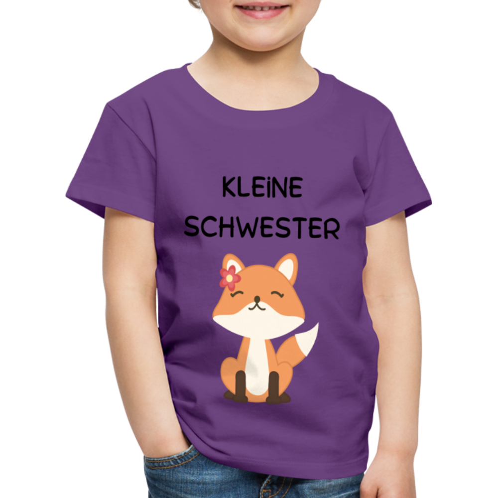 Kinder Premium T-Shirt - Kleine Schwester Fuchs - Lila