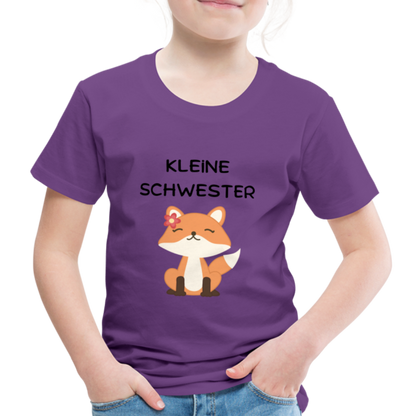 Kinder Premium T-Shirt - Kleine Schwester Fuchs - Lila