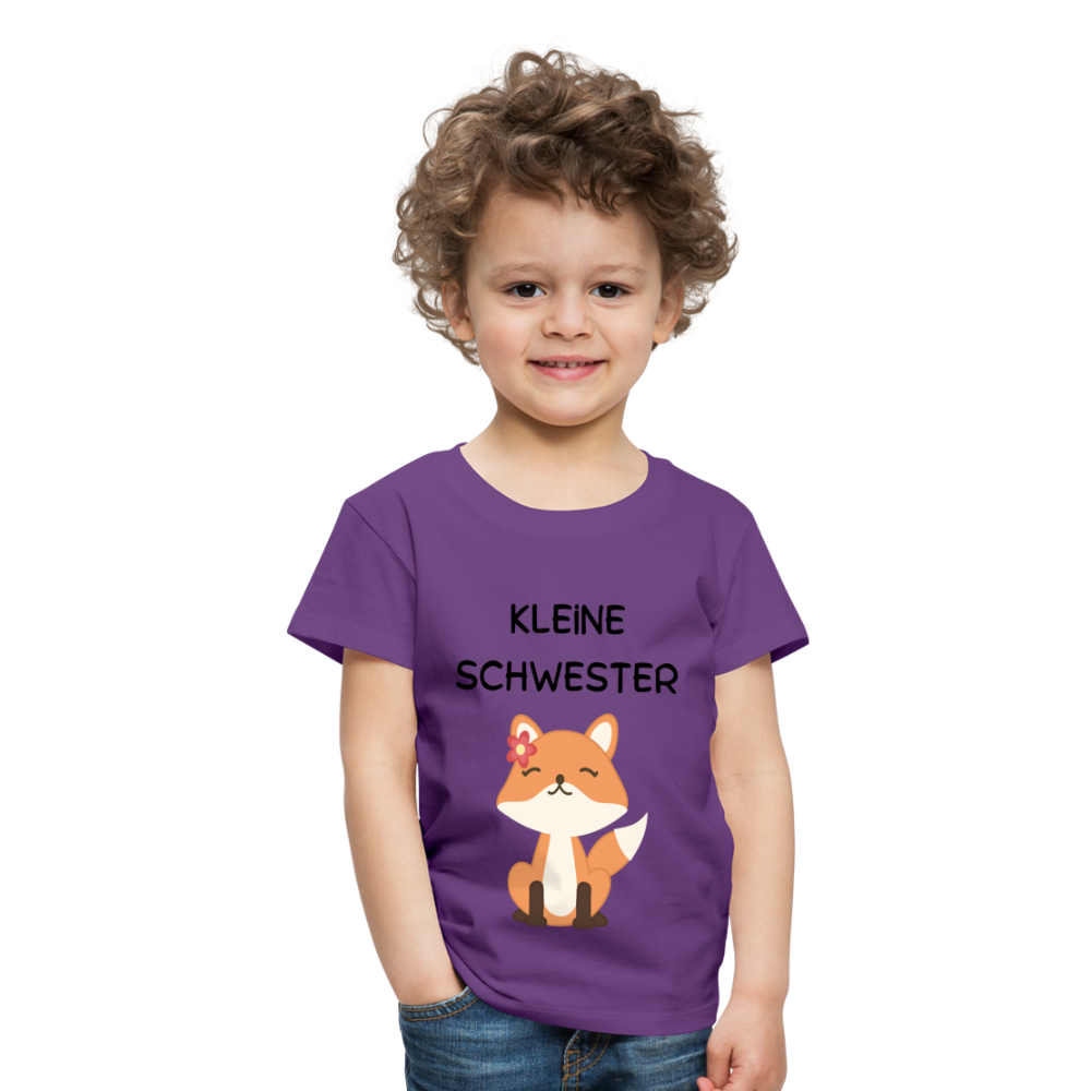 Kinder Premium T-Shirt - Kleine Schwester Fuchs - Lila