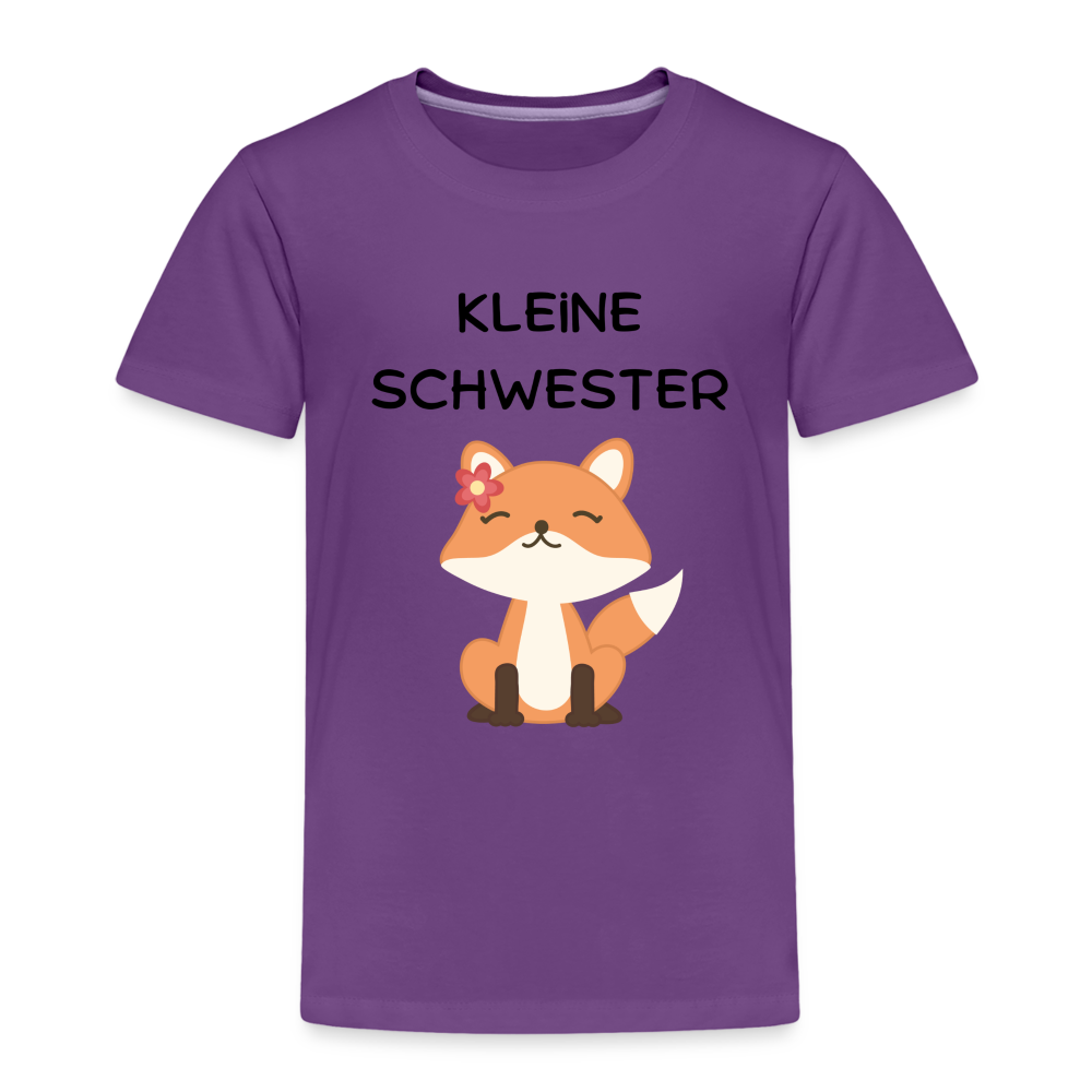 Kinder Premium T-Shirt - Kleine Schwester Fuchs - Lila