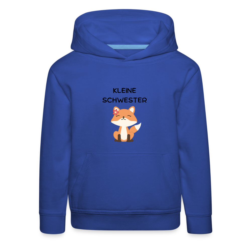 Kinder Premium Hoodie - Kleine Schwester Fuchs - Royalblau