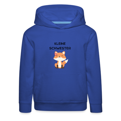 Kinder Premium Hoodie - Kleine Schwester Fuchs - Royalblau