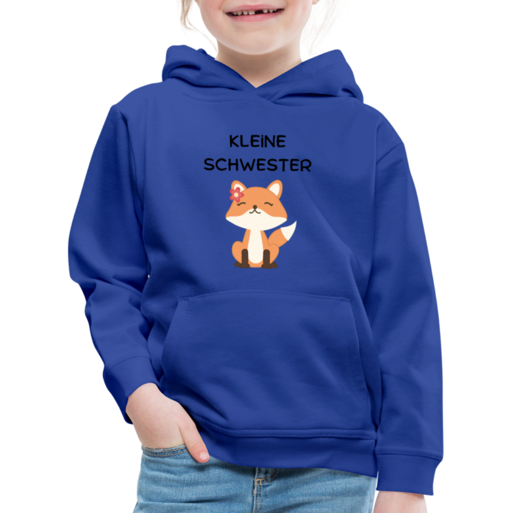 Kinder Premium Hoodie - Kleine Schwester Fuchs - Royalblau