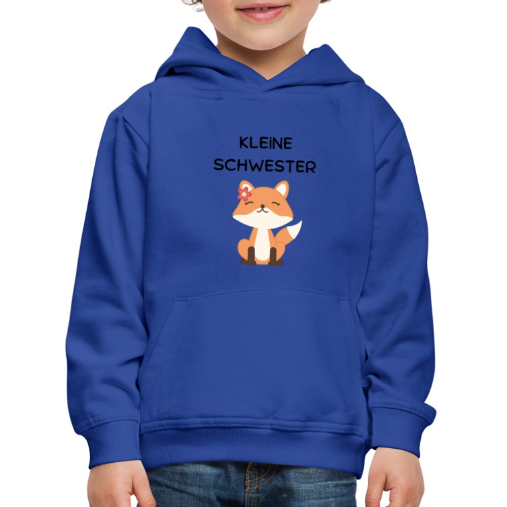 Kinder Premium Hoodie - Kleine Schwester Fuchs - Royalblau