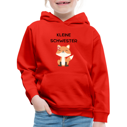 Kinder Premium Hoodie - Kleine Schwester Fuchs - Rot