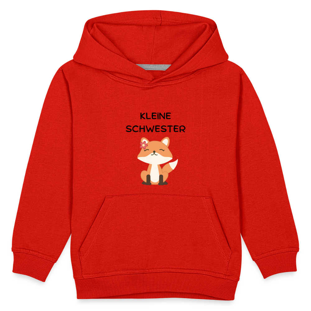 Kinder Premium Hoodie - Kleine Schwester Fuchs - Rot