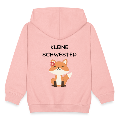 Kinder Premium Kapuzenjacke - Kleine Schwester Fuchs - Kristallrosa