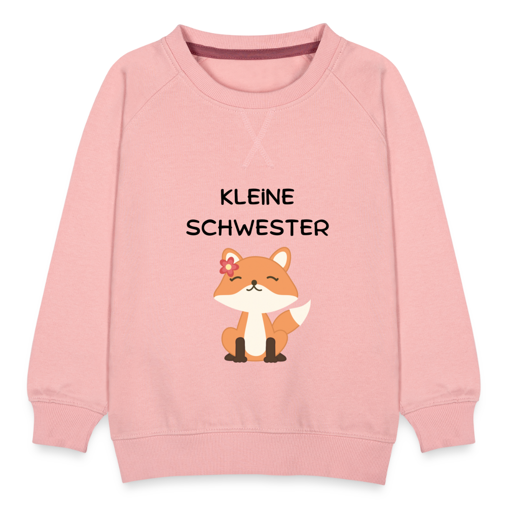 Kinder Premium Pullover - Kleine Schwester Fuchs - Kristallrosa