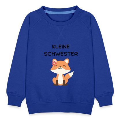 Kinder Premium Pullover - Kleine Schwester Fuchs - Royalblau