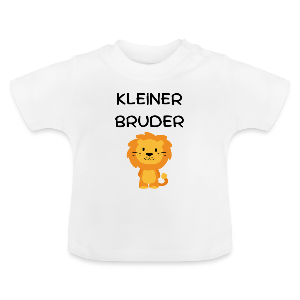 Baby T-Shirt - Kleiner Bruder Löwe - weiß