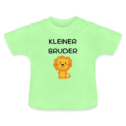 Baby T-Shirt - Kleiner Bruder Löwe - Mintgrün