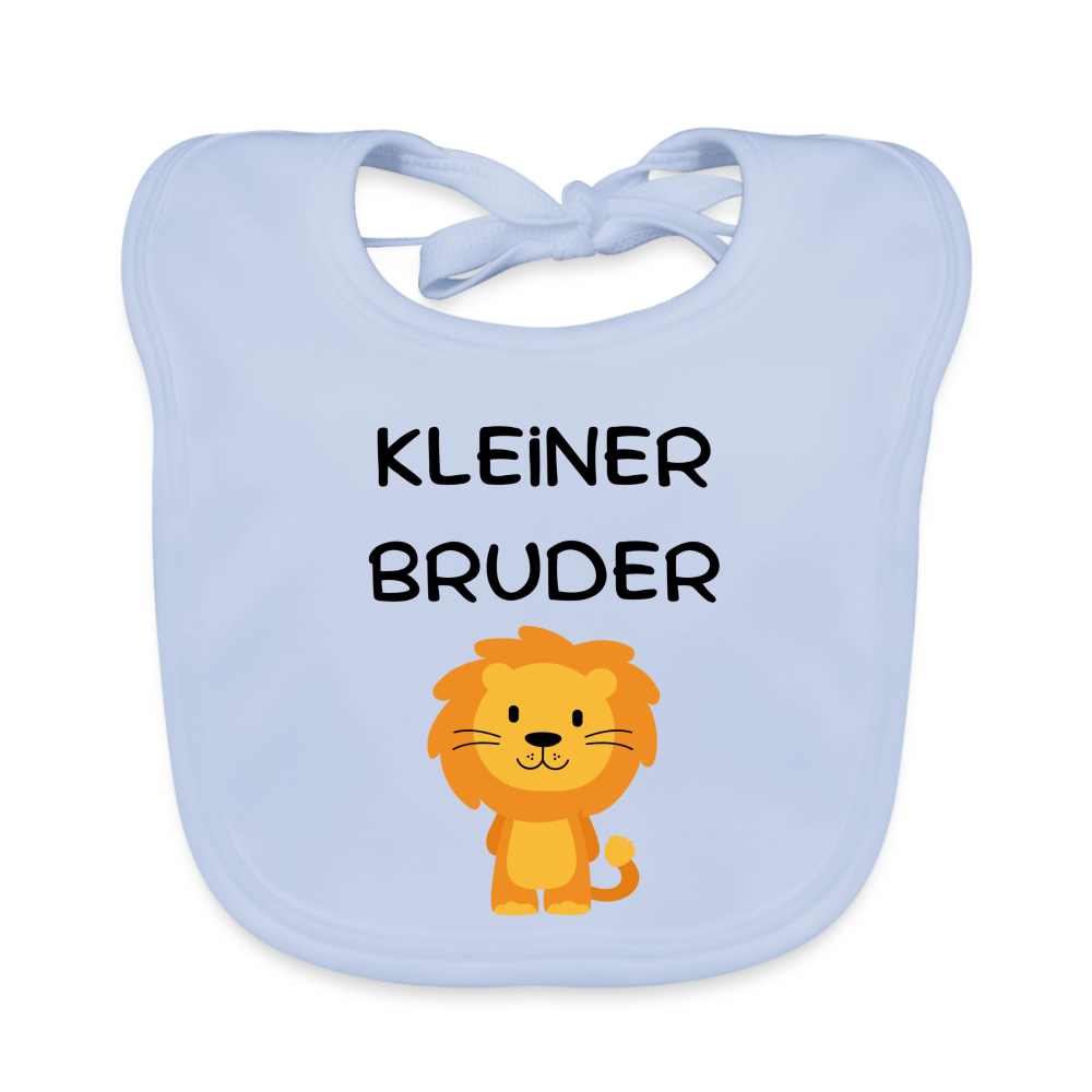 Baby Bio-Lätzchen - Kleiner Bruder Löwe - sky Blue