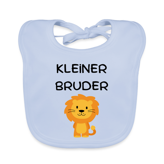 Baby Bio-Lätzchen - Kleiner Bruder Löwe - sky Blue