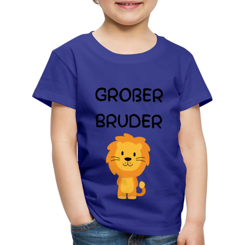 Kinder Premium T-Shirt - Großer Bruder Löwe - Königsblau