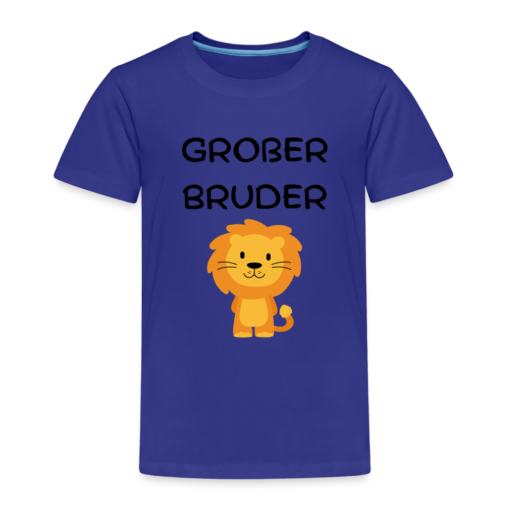 Kinder Premium T-Shirt - Großer Bruder Löwe - Königsblau