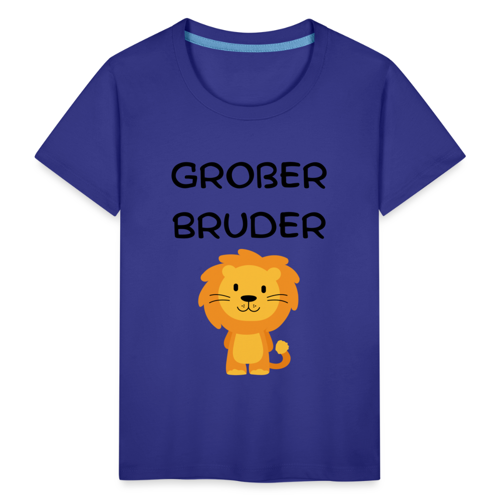 Kinder Premium T-Shirt - Großer Bruder Löwe - Königsblau